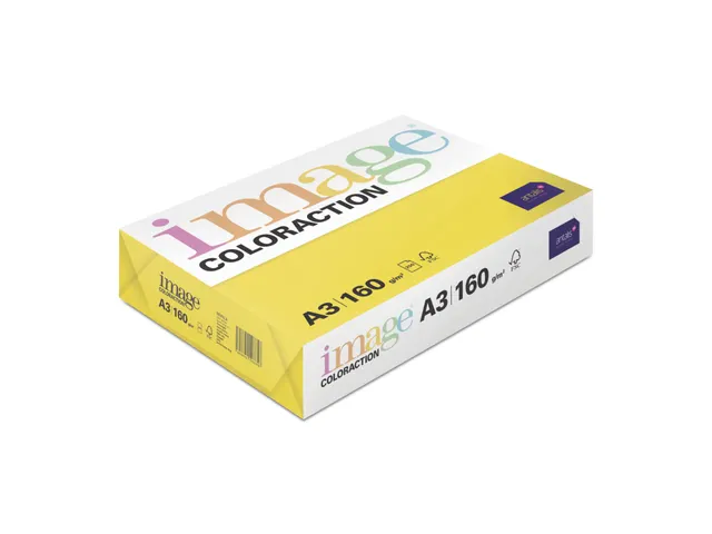 Papier copieur Sevilla Jaune profond A3 160g 250 feuilles