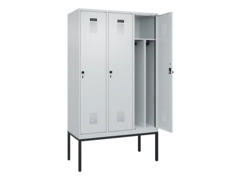 locker voor scheiding van kleding,HxBxD 2120x1200x500mm,3vak