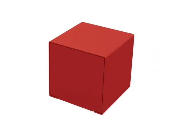 sièges cubes HxlxP 450x450x450mm acier-assise RAL3004