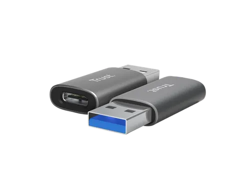 Calyx USB-A-naar-USB-C-adapter 2 Stuks Grijs