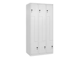 Z-garderobekast,HxBxD 1850x900x500mm,vak B 150/300mm,draaigrendel