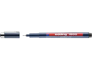 Fineliner edding 1800 zwart 0.5mm - 3