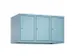 opzetkast,v. locker,3vak.,vak B 300mm,HxBxD 500x900x500mm,cilinderslot