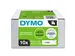 Labeltape Dymo 40913 LabelManager D1 polyester 9mm zwart op wit 10 stu