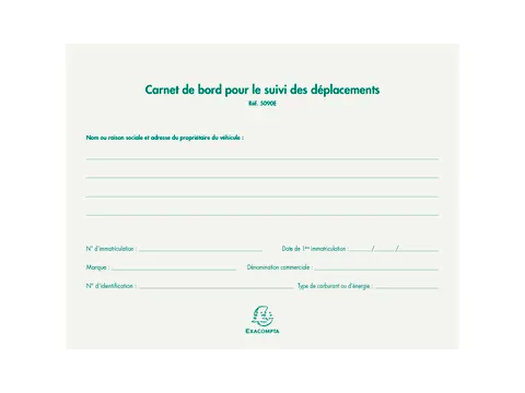 Carnet Suivi des déplacements