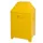 Afvalverzamelaar Zelfblussend 95 Liter 870X450X450Mm 2 Openingen Geel