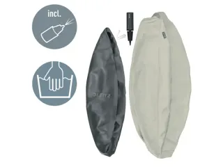 Leitz Ergo actieve zitbal anti-rol met stop-functie 75cm lichtgrijs - 7