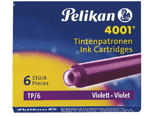 Inktpatroon Pelikan 4001 violet | VulpennenShop.nl