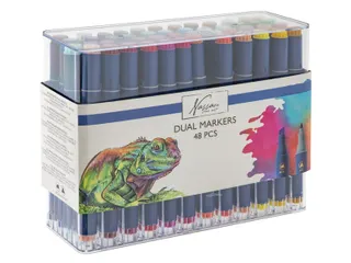 Alcoholmarker Nassau Arts duopunt 48 stuks assorti - 2