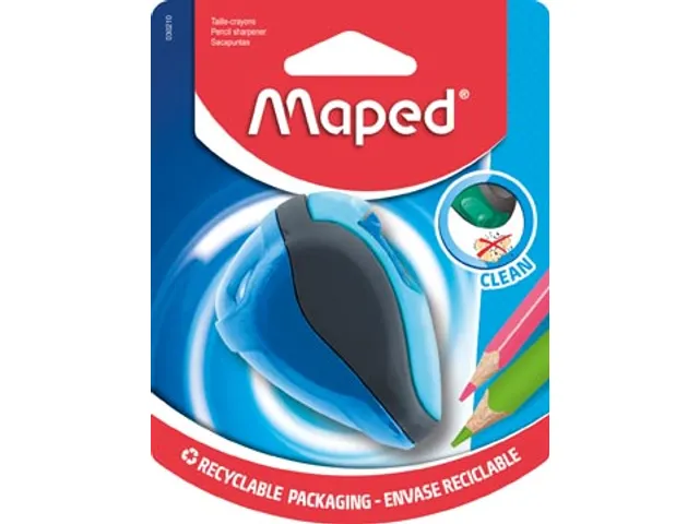 potloodslijper Clean 2-gaats, op blister