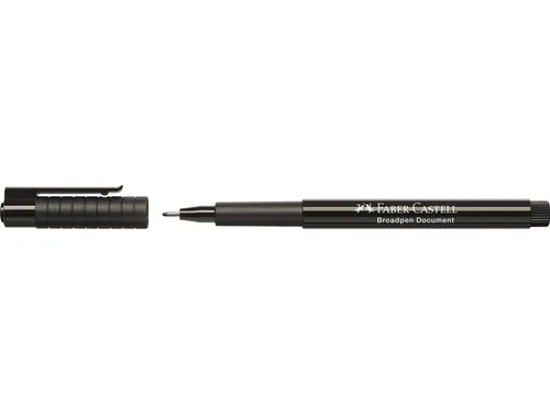 fineliner Faber Castell Broadpen 1554 zwart 0.8mm