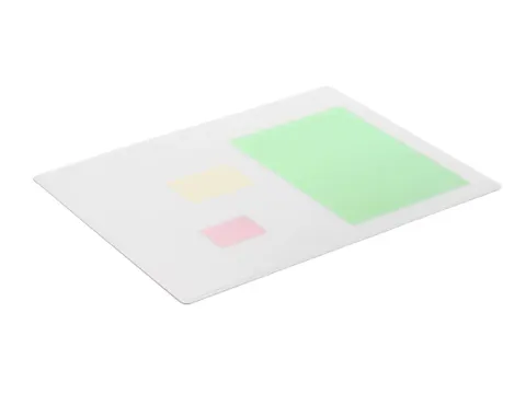 Schrijfonderlegger Transparant 530x400mm med siergroef PP