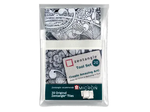 Sakura Zentangle Tiles 20 Delig Wit