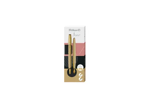 Schrijfset Pelikan Jazz Noble Elegance K36+P36 medium goud