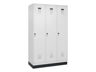 locker,HxBxD 1950x1200x500mm,3vak,vak B 400mm,draaigrendel,sokkel - 3