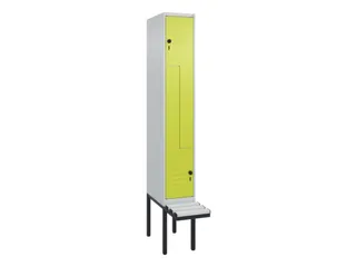 Z-garderobekast,HxBxD 2120x300x815mm,2vak,vak B 300mm,draaigrendel - 1