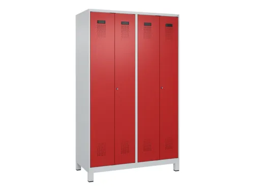 locker voor scheiding van kleding,HxBxD 1950x1200x500mm,4vak