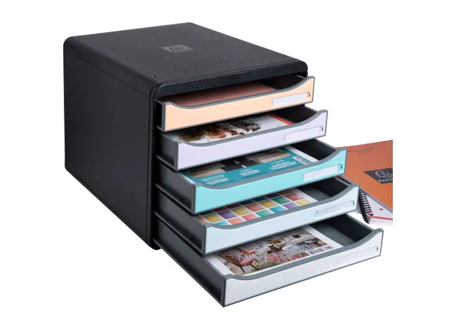 Ladenblok A4+ BIG BOX PLUS Pastel zwart/pastel glossy