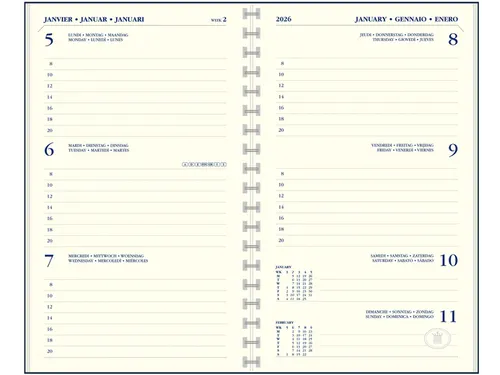 Agenda 2027 Ryam Memoplan 7 Suprema 7dagen/2pagina's ringplastic assor
