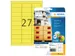 HERMA 5140 Gekleurde etiketten A4 63,5x29,6mm Neon Geel 540 stuks
