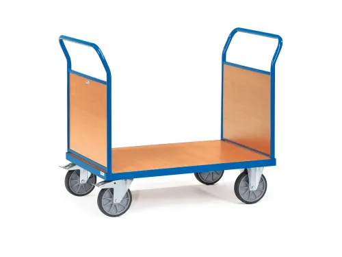 Dubbele Kopwandwagens 2521 600kg 1000x600mm Ral5007 Houten Plaat