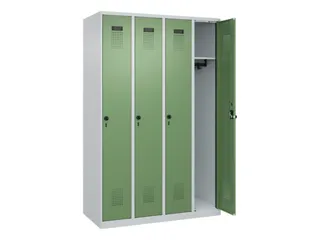 locker,HxBxD 1850x1200x500mm,4vak,vak B 300mm,draaigrendel - 2
