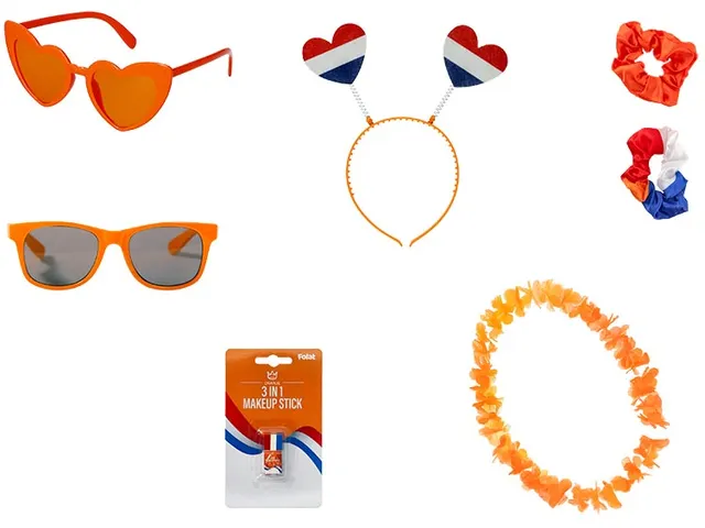 Oranje toonbankdisplay 68 items