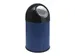 Afvalbak met pushdeksel en binnenemmer 30 Liter Blauw