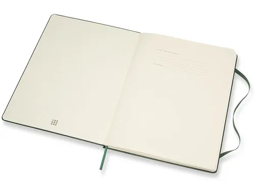 Notitieboek Moleskine XL 190x250mm blanco hard cover myrtle green