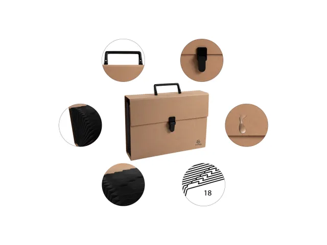 Sorteermap m/handvat 18 vak Eterneco