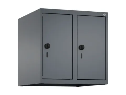 opzetkast,v. locker,2vak.,vak B 250mm,HxBxD 500x500x500mm,vleugeldeur
