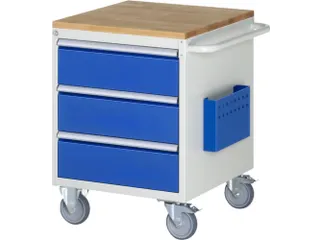 gereedschapswagen,HxBxD 790x580x650mm,beukblad,draagverm. 450kg - 1