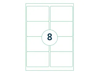 Etiket Zelfklevend Wit 8 op A4 97x67.7mm 1000 Vel - 1