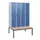 locker met bank,HxBxD 1950x1200x815mm,4vak,vak B 300mm,draaigrendel