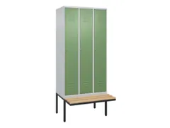 locker voor scheiding van kleding,HxBxD 2120x900x815mm,3vak