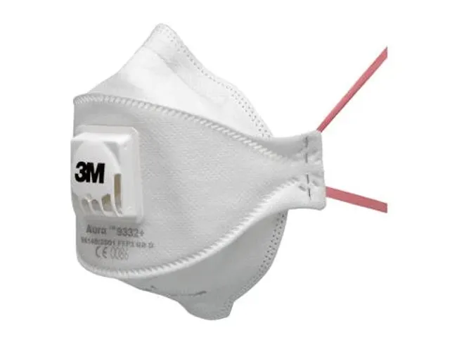 3M Aura 9332+ stofmasker FFP3 NR D met uitademventiel in bulkverpakkin