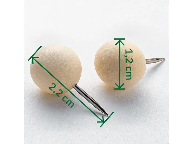 Pushpin Sigel hout 25 stuk