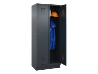 locker,HxBxD 1950x800x500mm,2vak,vak B 400mm,cil.-slot,sokkel - 1