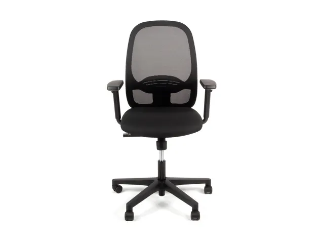 Bureaustoel EN1335 Linea Grace 01 zwart/zwart met 1D armleuning