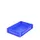 Euronorm Stapelkrat Pp Hxlxb 120X600X400Mm Wanden/bodem Gesloten Blauw