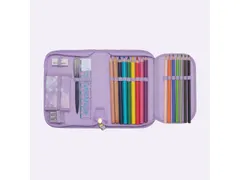 Etui Beckmann gevuld 21dlg Unicorn Princess Purple Inhoud:2x jumbo pot