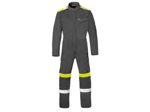 Havep 20335 overall, antracietgrijs/fluo geel, maat 48, per stuk