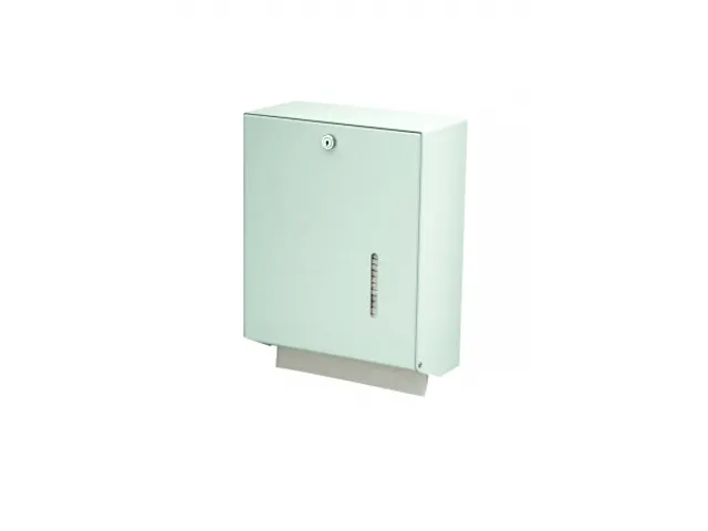 Handdoekdispenser Rvs Wit Groot C-vouw Z-vouw