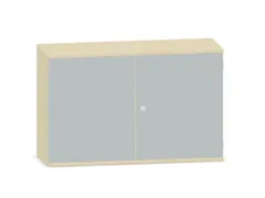 Kantoorkast 770x1200x430mm Decor Romp Esdoorn Decor Front Lichtgrijs