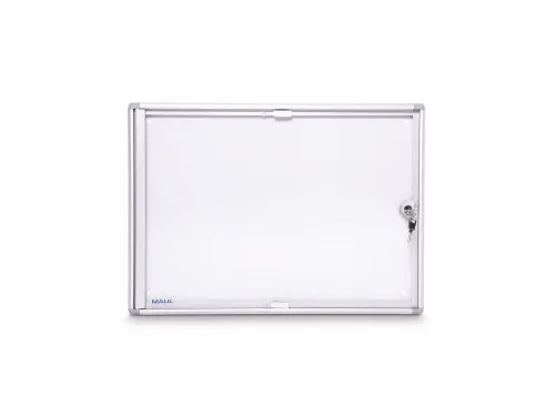 Binnenvitrine wand MAULextraslim whiteboard 2xA4 met slot