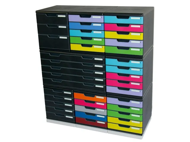 Ladenblok MODULO A4 5 laden Ecoblack Zwart