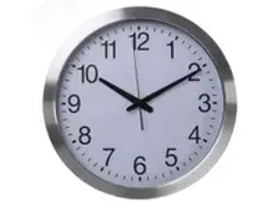 OUTLET Aluminium Wandklok Ø 40cm dcf cijferaanduiding