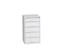 ladekast HxBxD 900x525x550mm 5laden romp RAL7035 front RAL7035