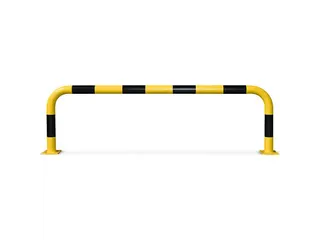 aanrijdbeschermingsbeugel,v. binnen,HxB 600x2000mm,staal,geel/zwart - 2