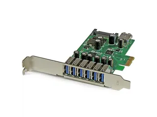 7 Poorts PCI Express USB 3.0 Kaart 5Gbps - 1